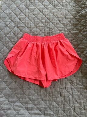 Gap Girls Coral Active Shorts with Elastic Waist